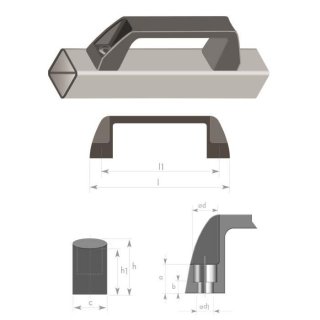 Bracket handle - type 1