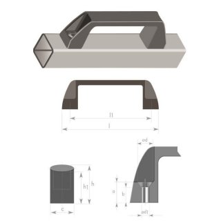 Bracket handle - type 3