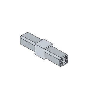 Corner connector H, 25x25x1,5