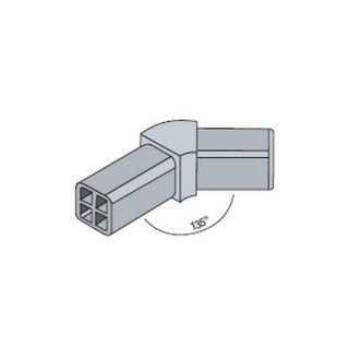 Corner connector K, 25x25x1,5