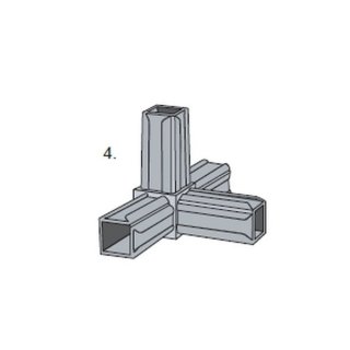 Corner connector VB25/4, 25x25x1,5-2