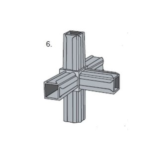 Corner connector VB25/6, 25x25x1,5-2