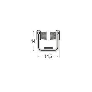 830R – EPDM beflockt – schwarz