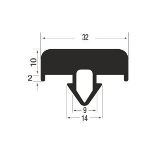 P004/PVC/VOLL – PVC schwarz