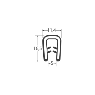 P0016-002 – KB 2-4 – PVC schwarz