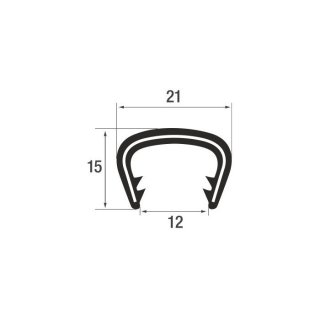 P010012/S2/W - KB 13-16 - PVC white