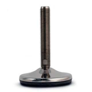 Adjustable foot D 100, swiveling +/-5°, stainless steel