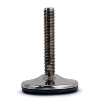 Adjustable foot D 120, swiveling +/-5°, stainless steel