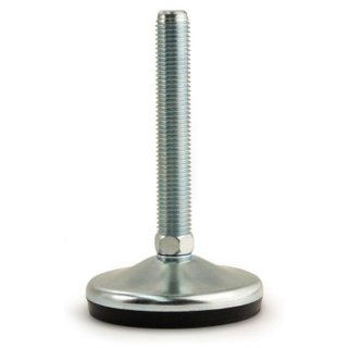 Adjustable foot D 120, swiveling +/-5°, galvanized