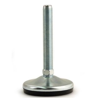 Adjustable foot D 80, swiveling +/-5°, galvanized