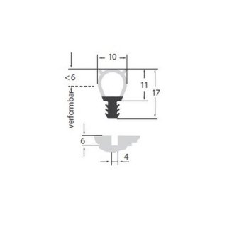 P209-0704 – EPDM Moosgummi – schwarz