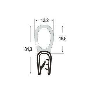 P010007/6 – 4-6 – PVC/EPDM schwarz