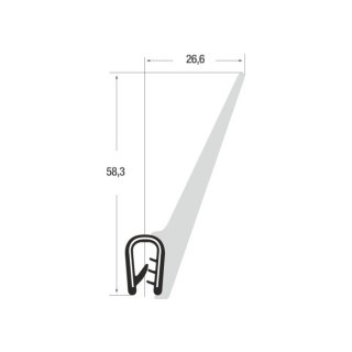 P010021/6 – KB 4-6 – PVC/EPDM schwarz