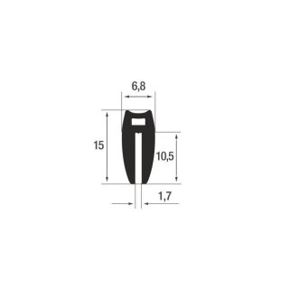 P882- EPDM 60° Sh schwarz