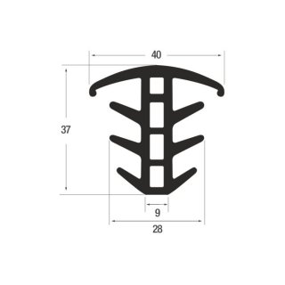 P3122 – EPDM 65° schwarz