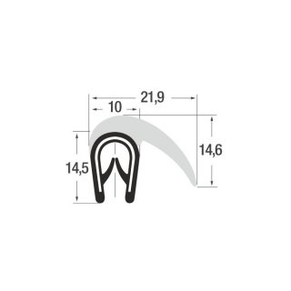 P010034 – KB 1-4 – PVC/EPDM schwarz