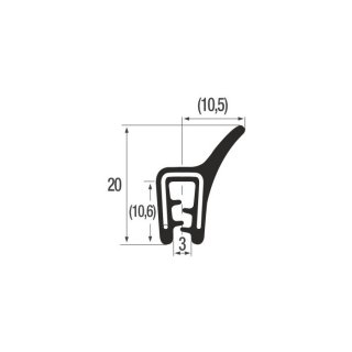 P011065 - KB 1-3 - EPDM black