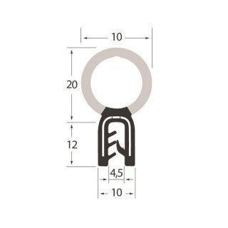 8509 – 1-2 – EPDM schwarz