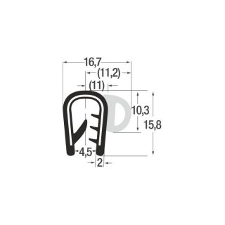 P010032 – 4-6 – EPDM schwarz