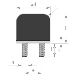 Crane stop buffer GP-2G