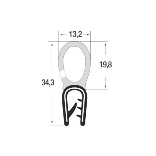 P010007/2 – 1-2,5 – PVC/EPDM schwarz