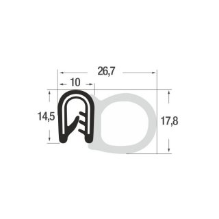 P010016 – 1-4 – PVC/EPDM schwarz