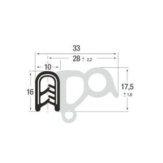 P010073 - 2,5-4 - EPDM black