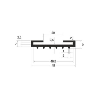 P789/NBR 70° Sh schwarz