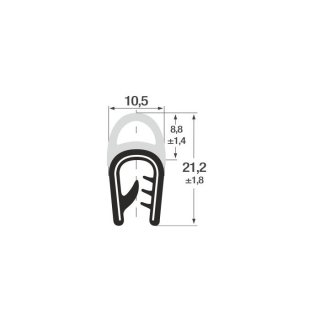 P010009/14 – 2-5 – PVC/EPDM schwarz