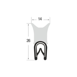 P011034 – 1-4 – PVC/EPDM schwarz