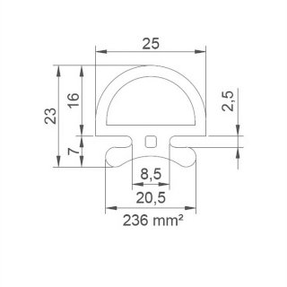 P1511-W EPDM - white