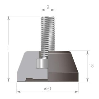 Fester Stützfuß – Ø 50 mm