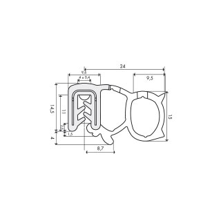 Coextruded edge protection profile 