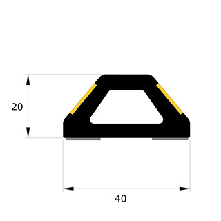 2-färbige Rammschutzprofile